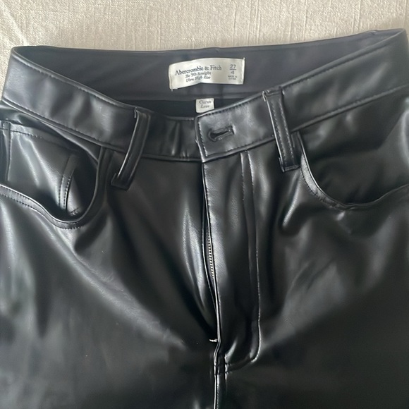 Abercrombie leather pants - Picture 2 of 5